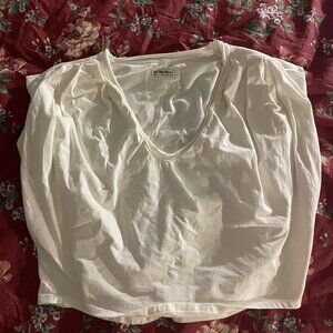 We the Free Baggy White Muscle Tee